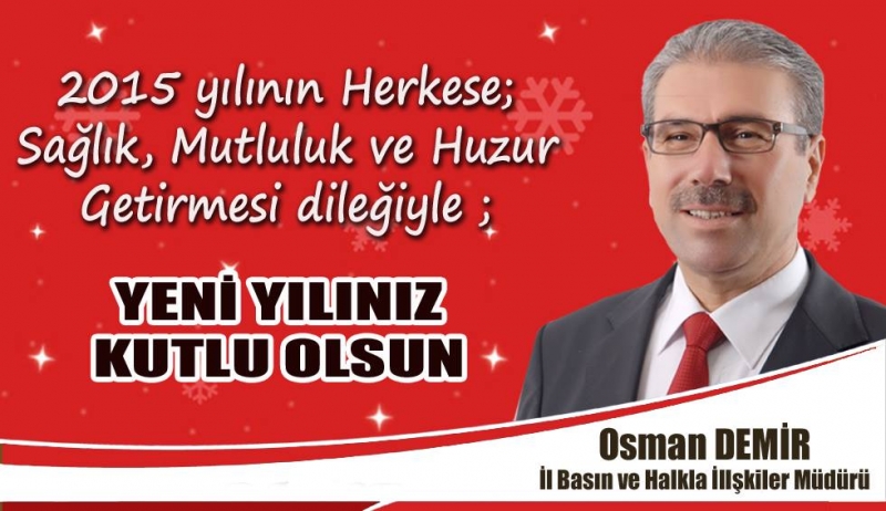 Kırşehir İl Basın Müdürü Hemşehrimiz Yeni Yılımızı Kutladı